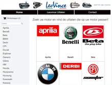 Tablet Screenshot of leovince-uitlaten.nl